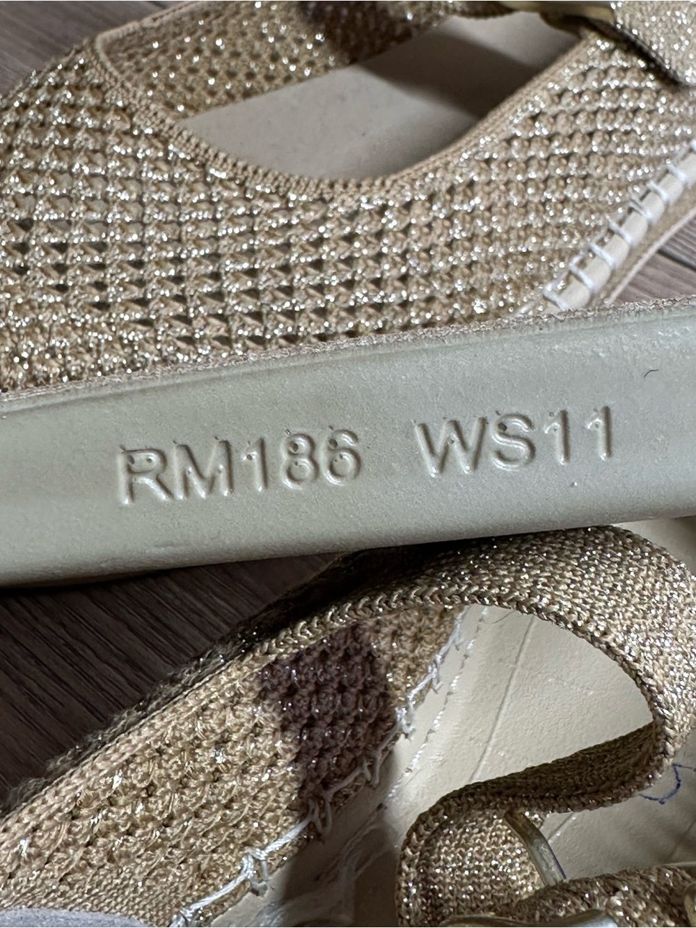 Rothy’s The Espadrille Mary Jane Metallic Golden Sun - Picture 8 of 16